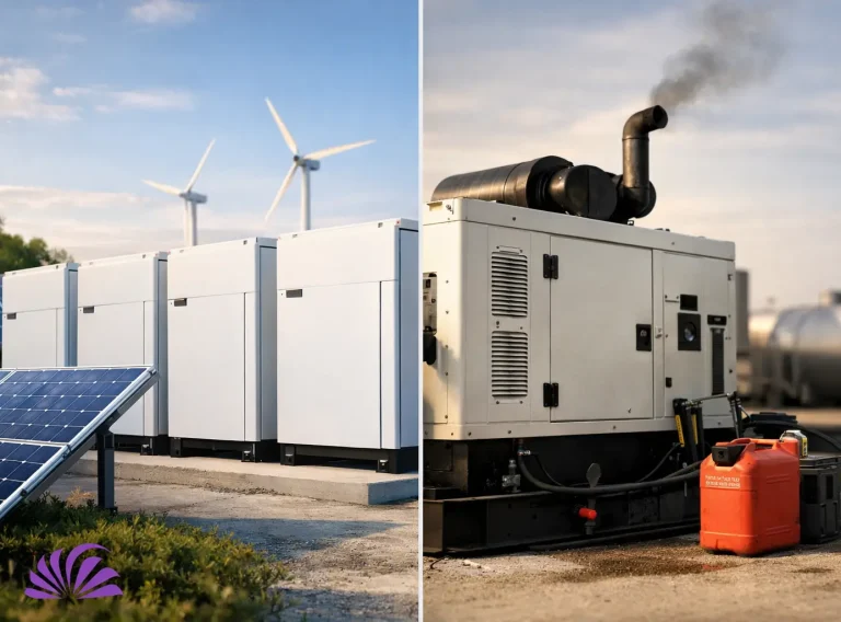 Battery Storage Versus Diesel Backup for Business