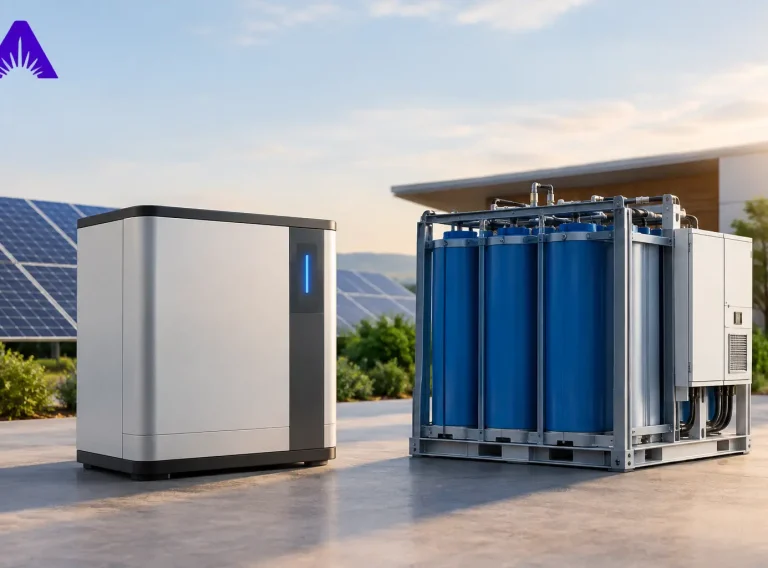 Lithium Versus Flow Batteries for Solar Storage