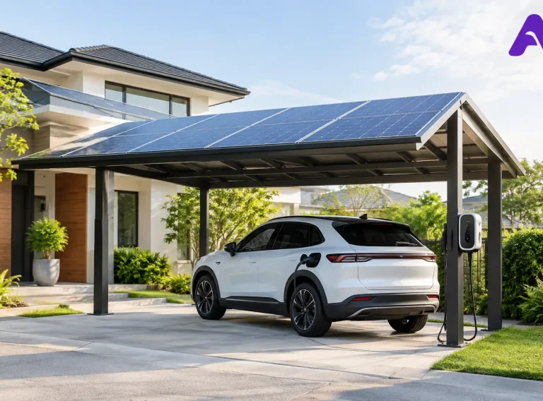Plug In Solar Carport Example for Landed Homes Plug In Solar Carport Example for Landed Homes